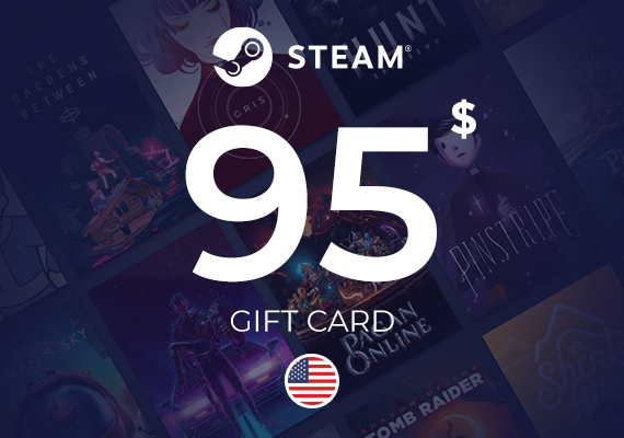 Steam Wallet Gift Card 95 USD Key - UNITED STATES